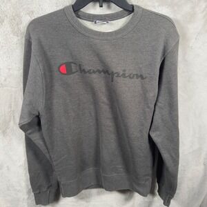 Champion Authentic Athleticwear Men's Crewneck Sweatshirt Charcoal Size Small